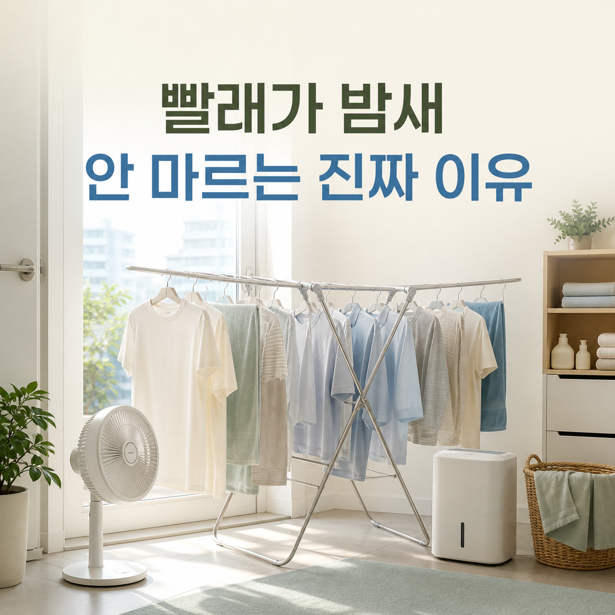 빨래가 밤새 안 마르는 진짜 이유