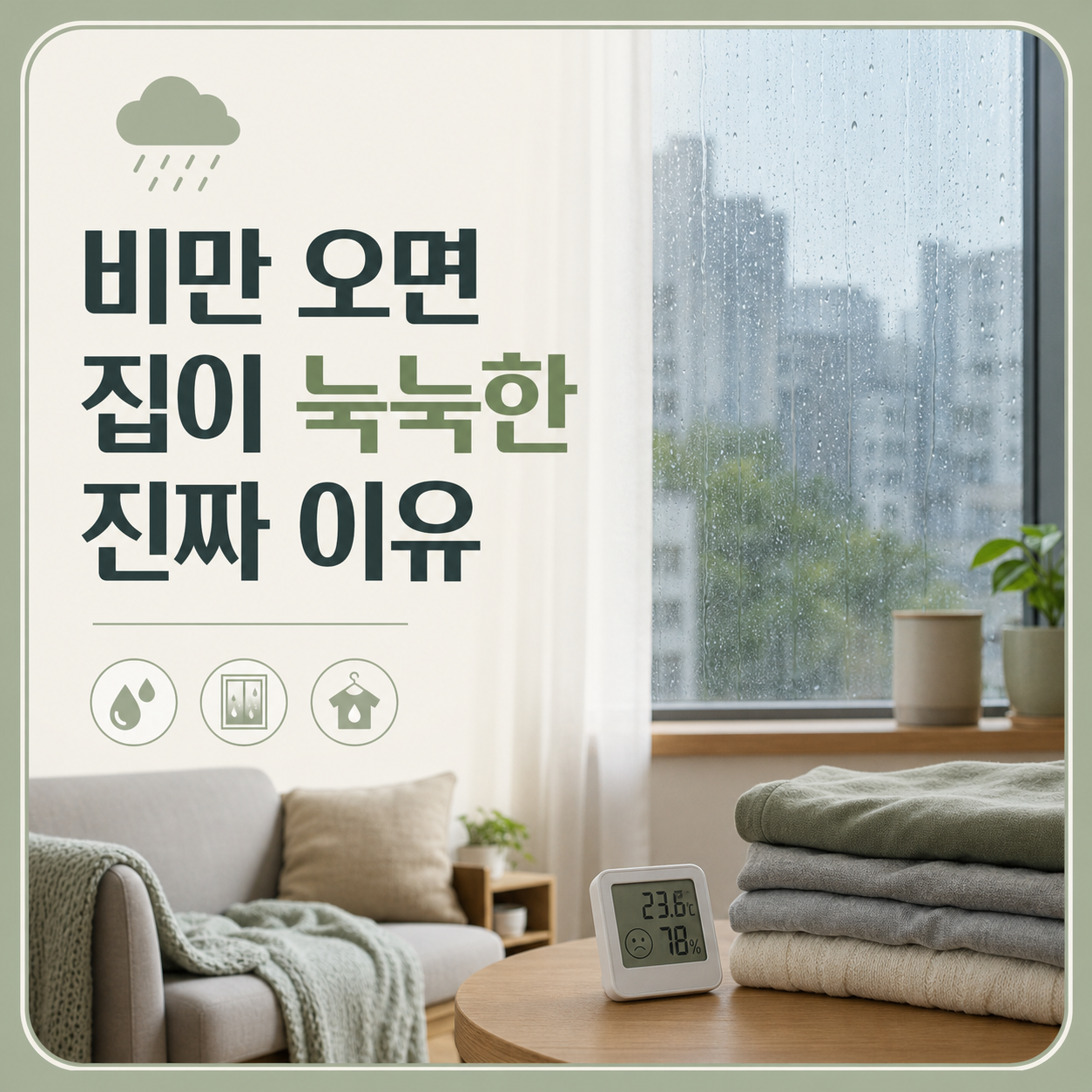 비만 오면 집이 눅눅해지는 진짜 이유