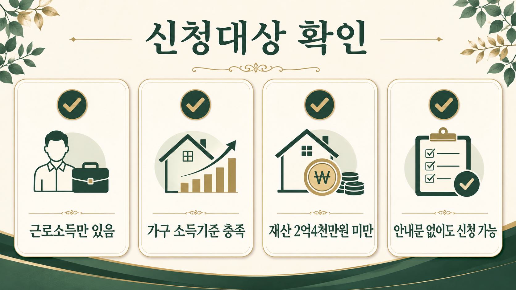 근로장려금 반기신청 소득과 재산 요건 체크리스트