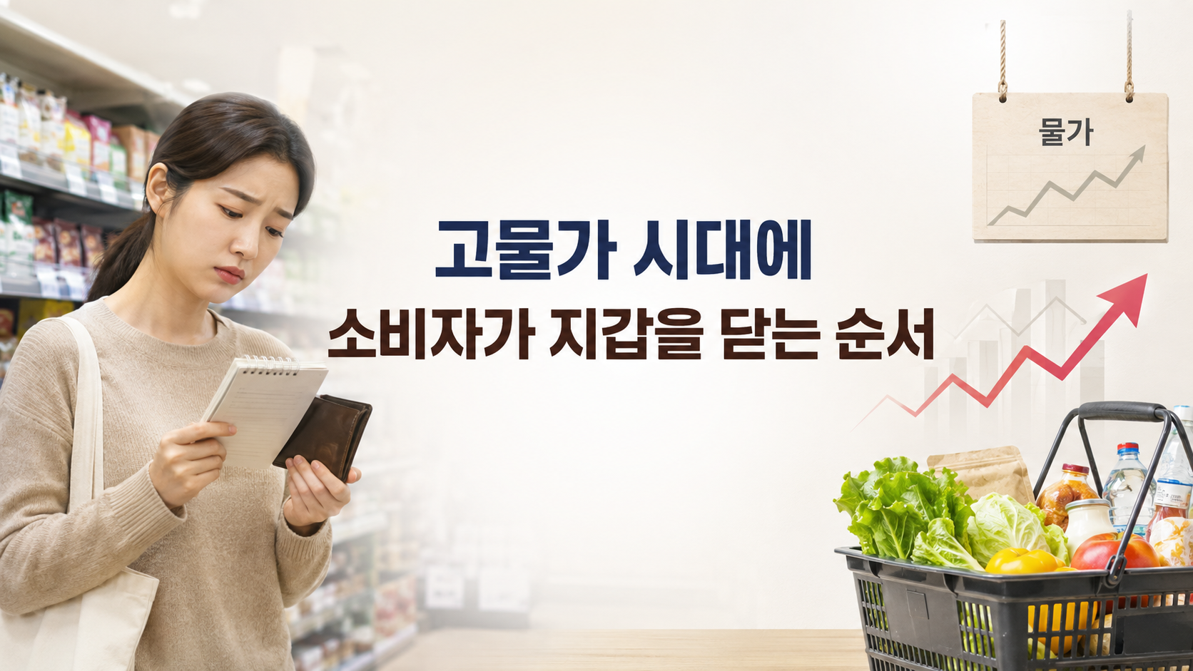고물가 시대에 소비자가 지갑을 닫는 순서를 분석하는 대표 이미지