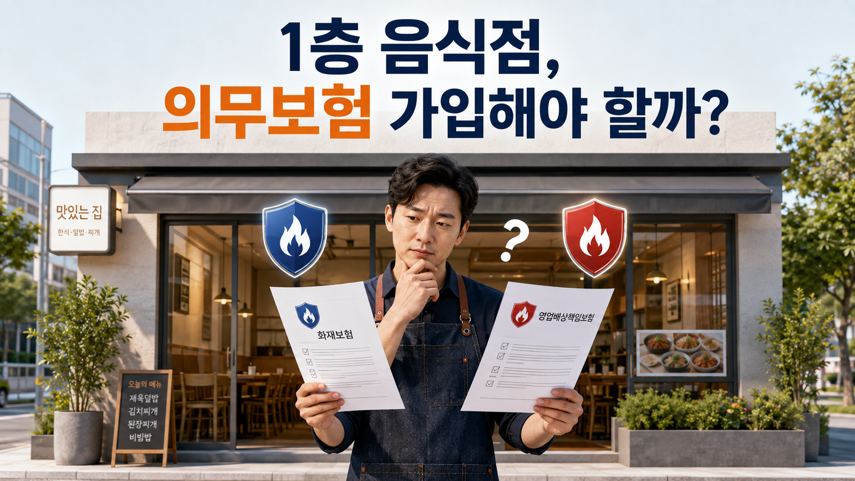 1층 음식점 의무보험 가입 여부 대표 이미지