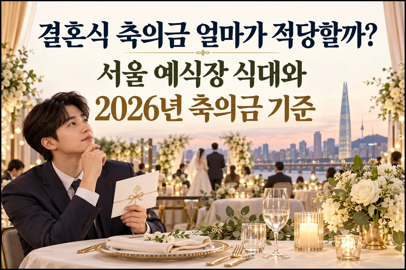결혼식 축의금 얼마가 적당할까? 서울 예식장 식대와 2026년 축의금 기준